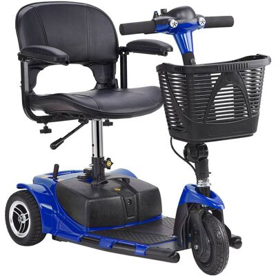 VEVOR - 3 Wheel Folding Mobility Scooter for Adults & Seniors, Heavy-Duty Electric Powered Mobility Scooter & 12 Mile Long Range - Black;Blue VEVOR - 3 Wheel Folding Mobility Scooter for Adults & Seniors, Heavy-Duty Electric Powered Mobility Scooter & 12 Mile Long Range - Black;Blue