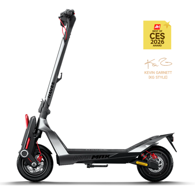 NAVEE - UT5 Max Electric Scooter, 62.1 mi Max Range, 31.1 MPH Max Speed, 2400W Motor, Hydraulic Suspension, 12" Tires - Silver NAVEE - UT5 Max Electric Scooter, 62.1 mi Max Range, 31.1 MPH Max Speed, 2400W Motor, Hydraulic Suspension, 12" Tires - Silver