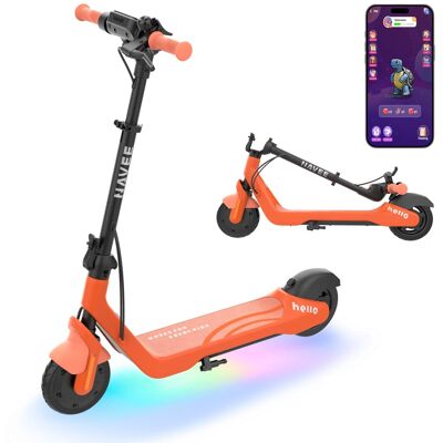 NAVEE - K100 Pro Kid Electric Scooter with 6.8miles Max Operating Range and 12.4mph Max Speed - Orange NAVEE - K100 Pro Kid Electric Scooter with 6.8miles Max Operating Range and 12.4mph Max Speed - Orange