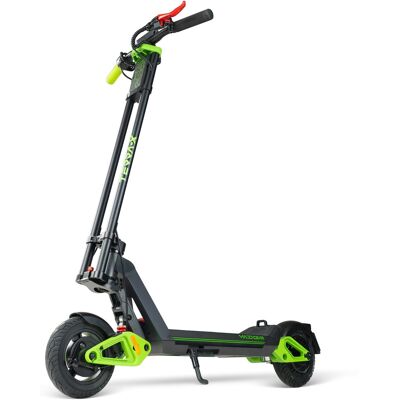 Electric Scooter for Teens & Adults – 15.5 MPH Top Speed, 12.4 Mile Range – Madd Gear Terra-X Foldable with Suspension - BLACK/GREEN Electric Scooter for Teens & Adults – 15.5 MPH Top Speed, 12.4 Mile Range – Madd Gear Terra-X Foldable with Suspension - BLACK/GREEN