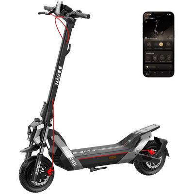 NAVEE - NT5 Max Electric Scooter, 51.6 mi Max Range, 31 MPH Max Speed, 1900W Motor, Telescopic Suspension, 10.5" Tires - Black NAVEE - NT5 Max Electric Scooter, 51.6 mi Max Range, 31 MPH Max Speed, 1900W Motor, Telescopic Suspension, 10.5" Tires - Black
