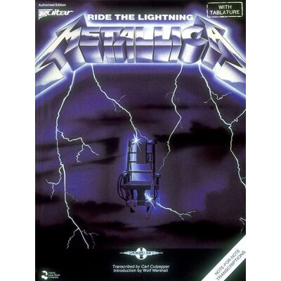 Cherry Lane Music - Metallica Ride the Lightning Guitar TAB Book – Play It Like It Is Guitar Music Book for Guitar & Bass Cherry Lane Music - Metallica Ride the Lightning Guitar TAB Book – Play It Like It Is Guitar Music Book for Guitar & Bass