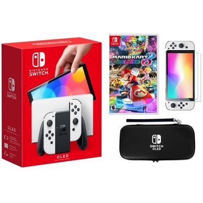 Nintendo Switch OLED Mario Kart 8 Deluxe Bundle with Accessories Nintendo Switch OLED Mario Kart 8 Deluxe Bundle with Accessories