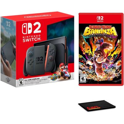 Nintendo Bundle - Switch 2 Console with Mario Kart World and Donkey Kong Bananza Nintendo Bundle - Switch 2 Console with Mario Kart World and Donkey Kong Bananza