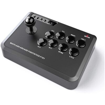 Mayflash - Arcade Stick F101 for Nintendo Switch, PC, PS3, Android, Neogeo mini, SEGA MEGA Drive mini - Black Mayflash - Arcade Stick F101 for Nintendo Switch, PC, PS3, Android, Neogeo mini, SEGA MEGA Drive mini - Black