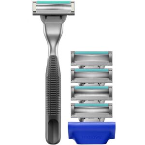 Dazzed Corner - Shaving Kit for Men – Premium Handle, 5-Blade Cartridges - Onyx Dazzed Corner - Shaving Kit for Men – Premium Handle, 5-Blade Cartridges - Onyx
