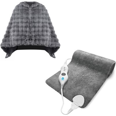 Pursonic - Heated Poncho Shawl & XL Full Body Heating Pad Pursonic - Heated Poncho Shawl & XL Full Body Heating Pad