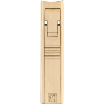 ZWILLING - Nail Clipper Compact (slightly curved cutting edge, travel friendly, including leather cover), Premium - Gold ZWILLING - Nail Clipper Compact (slightly curved cutting edge, travel friendly, including leather cover), Premium - Gold