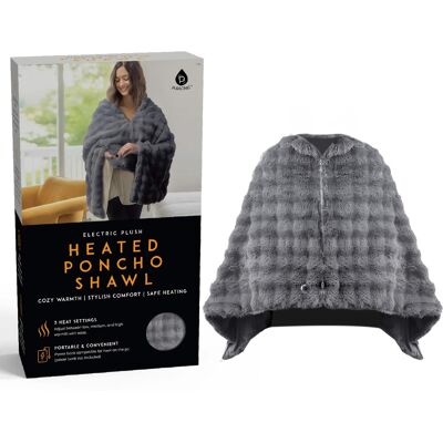 Pursonic - Electric Plush Heated Poncho Shawl Pursonic - Electric Plush Heated Poncho Shawl