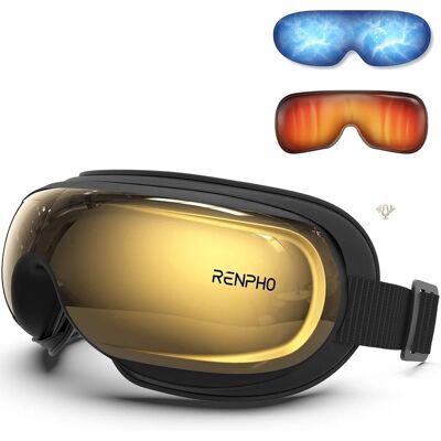 Renpho - Eye Massager with Heat and Cooling Voice Control, Migraine Relief Eye Mask for Migraines, Eye Care Reduce Dry Eyes - Gold Renpho - Eye Massager with Heat and Cooling Voice Control, Migraine Relief Eye Mask for Migraines, Eye Care Reduce Dry Eyes - Gold