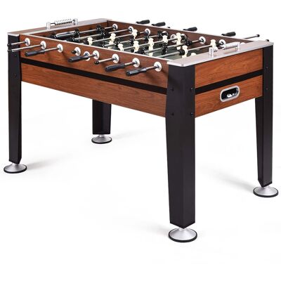 Costway - 54'' Foosball Soccer Table Competition Sized Football Arcade Indoor Game Room - Brown+Black Costway - 54'' Foosball Soccer Table Competition Sized Football Arcade Indoor Game Room - Brown+Black