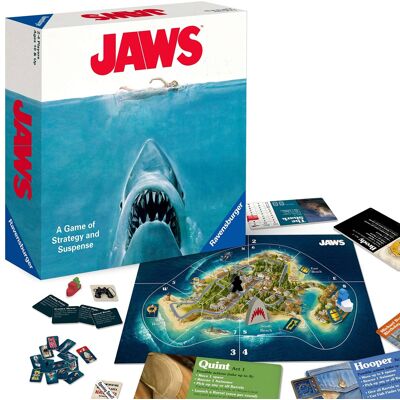 Ravensburger - Jaws Board Game - Thrilling Strategy and Suspense Game for Teens Ravensburger - Jaws Board Game - Thrilling Strategy and Suspense Game for Teens
