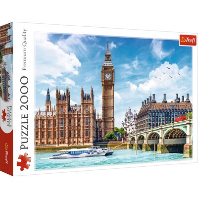 Trefl - Red 2000 Piece Puzzle - Big Ben, London, England Trefl - Red 2000 Piece Puzzle - Big Ben, London, England