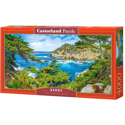 Castorland - 4000 Piece Jigsaw Puzzles, Californian Coast, USA, Spectacular landscape, Seaside, Ocean view, C-400355-2 - Red Castorland - 4000 Piece Jigsaw Puzzles, Californian Coast, USA, Spectacular landscape, Seaside, Ocean view, C-400355-2 - Red
