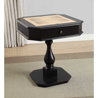 Anysun - Reversible Chess & Checker Game Table - Includes Game Tray - Black Anysun - Reversible Chess & Checker Game Table - Includes Game Tray - Black