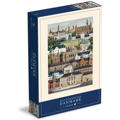 Martin Schwartz - 1000 Piece Jigsaw Puzzle for Adults – Cityscape Illustration of Royal Denmark Martin Schwartz - 1000 Piece Jigsaw Puzzle for Adults – Cityscape Illustration of Royal Denmark