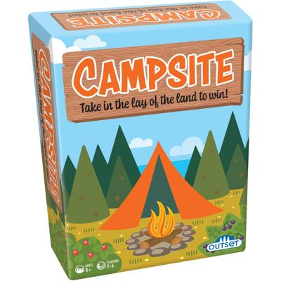 Outset Media - Outset Media: Campsite Simple Strategy Tile Laying Board Game, 2-6 Players Outset Media - Outset Media: Campsite Simple Strategy Tile Laying Board Game, 2-6 Players