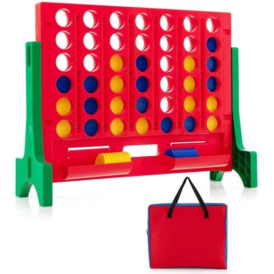 Costway - Wall Mounted or Tabletop Giant 4 in a Row Jumbo 4-to-Score Connect Game Set - Green,Red Costway - Wall Mounted or Tabletop Giant 4 in a Row Jumbo 4-to-Score Connect Game Set - Green,Red
