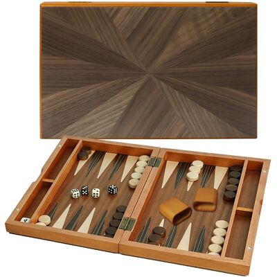 GSE Games & Sports Expert - Premium Magnetic Wooden Folding Inlay Backgammon Board Game Set, Portable Travel Game (Focus-11") GSE Games & Sports Expert - Premium Magnetic Wooden Folding Inlay Backgammon Board Game Set, Portable Travel Game (Focus-11")