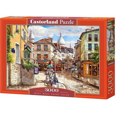 Castorland - 3000 Piece Jigsaw Puzzles, Montmartre Sacre Coeur, Puzzle of France, Paris, Adult Puzzles, C-300518-2 - Red Castorland - 3000 Piece Jigsaw Puzzles, Montmartre Sacre Coeur, Puzzle of France, Paris, Adult Puzzles, C-300518-2 - Red