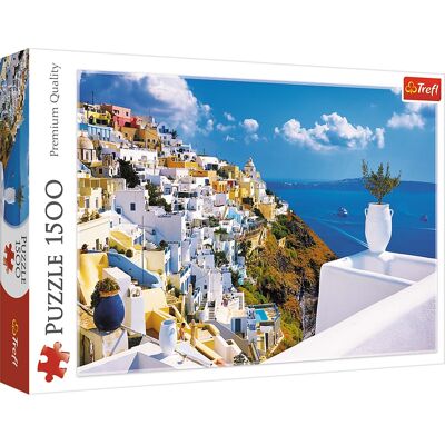 Trefl - Red 1500 Piece Puzzle - Santorini, Greece / Wlodarczyk Trefl - Red 1500 Piece Puzzle - Santorini, Greece / Wlodarczyk