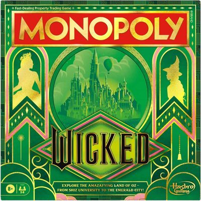 Hasbro - Monopoly: Wicked Edition - Board Game - GAMES (MISC) - Multicolor Hasbro - Monopoly: Wicked Edition - Board Game - GAMES (MISC) - Multicolor