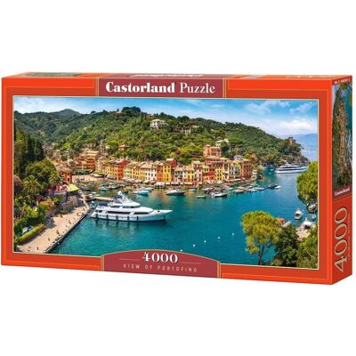 Castorland - 4000 Piece Jigsaw Puzzles, View of Portofino, Italy, Italian holiday, C-400201-2 - Red Castorland - 4000 Piece Jigsaw Puzzles, View of Portofino, Italy, Italian holiday, C-400201-2 - Red