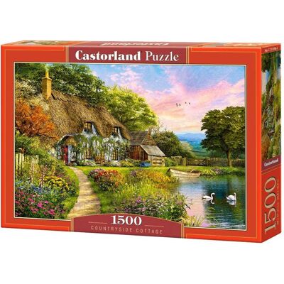1500 Piece Jigsaw Puzzles, Countryside Cottage, Idyllic puzzle, nostalgic view, Castorland C-151998-2 - Red 1500 Piece Jigsaw Puzzles, Countryside Cottage, Idyllic puzzle, nostalgic view, Castorland C-151998-2 - Red