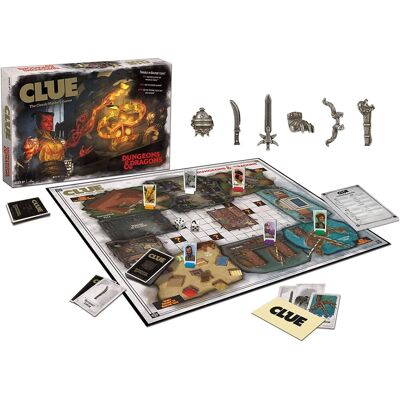 USAoploy - Dungeons & Dragons Clue Board Game For 3-6 Players - Black USAoploy - Dungeons & Dragons Clue Board Game For 3-6 Players - Black
