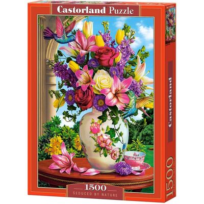 Castorland - 1500 Piece Jigsaw Puzzles, Seduced by Nature, Flower puzzle, Still nature, Adult Puzzle, C-152032-2 - Red Castorland - 1500 Piece Jigsaw Puzzles, Seduced by Nature, Flower puzzle, Still nature, Adult Puzzle, C-152032-2 - Red