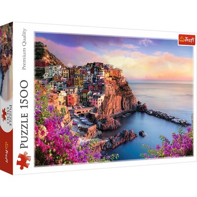 Trefl - Red 1500 Piece Puzzle - View of Manarola Trefl - Red 1500 Piece Puzzle - View of Manarola