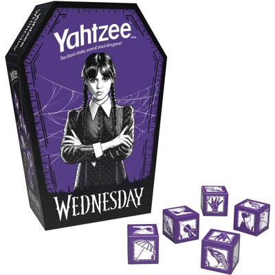 USAoploy - Wednesday Yahtzee Dice Game - Purple USAoploy - Wednesday Yahtzee Dice Game - Purple