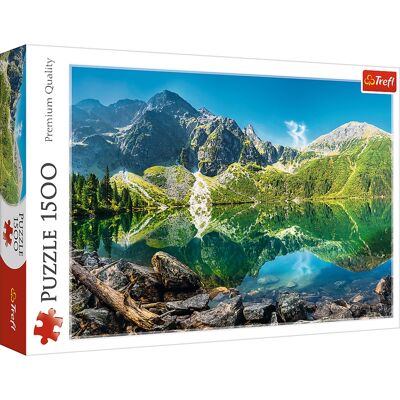 Trefl - Red 1500 Piece Puzzle - Morskie Oko lake, Tatras, Poland Trefl - Red 1500 Piece Puzzle - Morskie Oko lake, Tatras, Poland