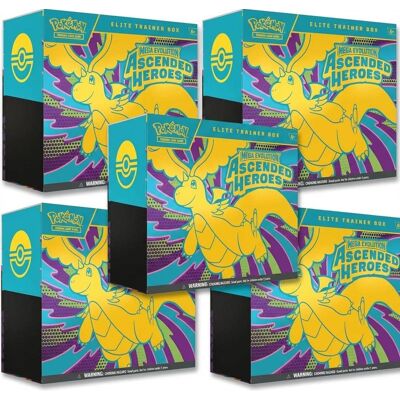 Pokémon - TCG: Mega Evolution—Ascended Heroes Elite Trainer Box 5 Pack bundle Pokémon - TCG: Mega Evolution—Ascended Heroes Elite Trainer Box 5 Pack bundle