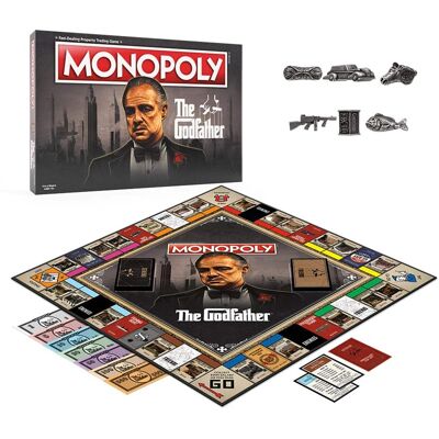 USAoploy - The Godfather 50th Anniversary Monopoly Board Game - Black USAoploy - The Godfather 50th Anniversary Monopoly Board Game - Black