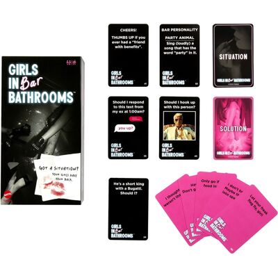 Mattel - Girls In Bar Bathrooms Adult Party Game - GAMES (MISC) - Multicolor Mattel - Girls In Bar Bathrooms Adult Party Game - GAMES (MISC) - Multicolor