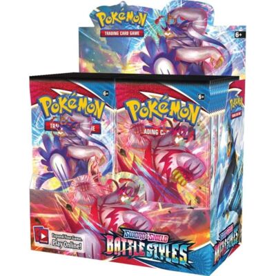 Pokémon - Pokemon TCG: Sword & Shield - Battle Styles Booster Box - 36 Packs Pokémon - Pokemon TCG: Sword & Shield - Battle Styles Booster Box - 36 Packs