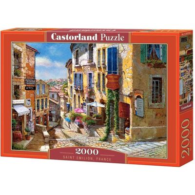 Castorland - 2000 Piece Jigsaw Puzzles, Saint Emilion, France, Puzzle of France, village, Adult Puzzles, C-200740-2 - Red Castorland - 2000 Piece Jigsaw Puzzles, Saint Emilion, France, Puzzle of France, village, Adult Puzzles, C-200740-2 - Red
