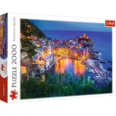 Trefl - Red 2000 Piece Puzzle - Vernazza at dusk Trefl - Red 2000 Piece Puzzle - Vernazza at dusk