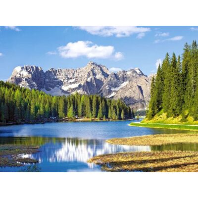 Castorland - 3000 Piece Jigsaw Puzzles, Misurina Lake, Italy, Mountain landscape, Alps, C-300198-2 - Red Castorland - 3000 Piece Jigsaw Puzzles, Misurina Lake, Italy, Mountain landscape, Alps, C-300198-2 - Red