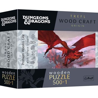 Trefl - Wood Craft 501 Piece Wooden Puzzle - Dungeons & Dragons - Ancient Red Dragon Trefl - Wood Craft 501 Piece Wooden Puzzle - Dungeons & Dragons - Ancient Red Dragon
