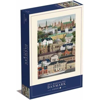 Martin Schwartz - 1000 Piece Jigsaw Puzzle for Adults – Cityscape Illustration of Danmark Martin Schwartz - 1000 Piece Jigsaw Puzzle for Adults – Cityscape Illustration of Danmark