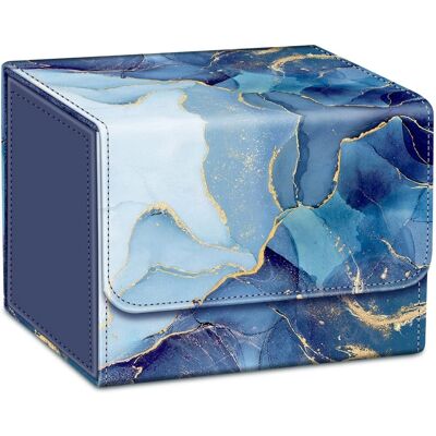 Kitcheniva - Magnetic Game Card Case Desk Organizer For MTG/TCG/CCG - Ocean Marble Kitcheniva - Magnetic Game Card Case Desk Organizer For MTG/TCG/CCG - Ocean Marble