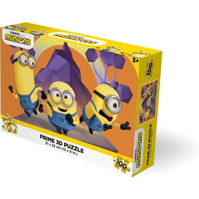PopMarket - Minions Kevin, Stuart and Bob contains 100pc 12x9 in 3D Lenticular Puzzle - COLLECTIBLES - Multicolor PopMarket - Minions Kevin, Stuart and Bob contains 100pc 12x9 in 3D Lenticular Puzzle - COLLECTIBLES - Multicolor