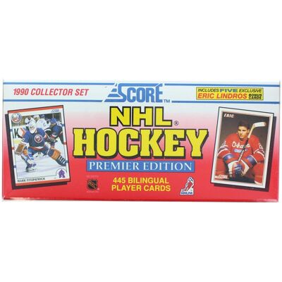 NHL 1990-91 Score Hockey Bilingual Factory Set 445 Cards - Red NHL 1990-91 Score Hockey Bilingual Factory Set 445 Cards - Red