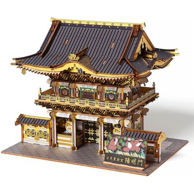 3D Puzzle - 3D DIY Puzzle: Nikko Toshogu Shrine: Yomeimon Gate Color - 259pcs 3D Puzzle - 3D DIY Puzzle: Nikko Toshogu Shrine: Yomeimon Gate Color - 259pcs