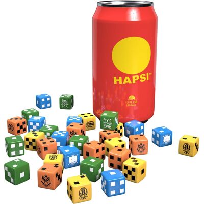 Weta Workshop - Board Games - Giant Killer Robots (GKR) - Hapsi Can & Faction Dice (Original Flavor) - COLLECTIBLES - Multicolor Weta Workshop - Board Games - Giant Killer Robots (GKR) - Hapsi Can & Faction Dice (Original Flavor) - COLLECTIBLES - Multicolor