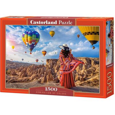 Castorland - 1500 Piece Jigsaw Puzzles, Admiration of colors, Colorful balloons, Landscape puzzles, Scenic, C-152148-2 - Red Castorland - 1500 Piece Jigsaw Puzzles, Admiration of colors, Colorful balloons, Landscape puzzles, Scenic, C-152148-2 - Red
