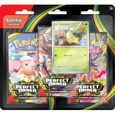 Pokémon - Trading Card Game: Mega Evolution - Perfect Order 3Pk Booster Bundle Pokémon - Trading Card Game: Mega Evolution - Perfect Order 3Pk Booster Bundle
