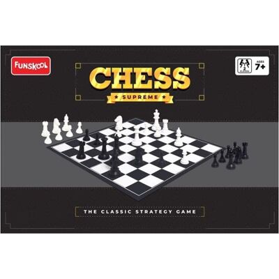 Amber Sporting Goods - Chess Supreme, Classic Strategy Board Game for Kids, Adults, and Families, Plastic Pieces - Multicolor Amber Sporting Goods - Chess Supreme, Classic Strategy Board Game for Kids, Adults, and Families, Plastic Pieces - Multicolor